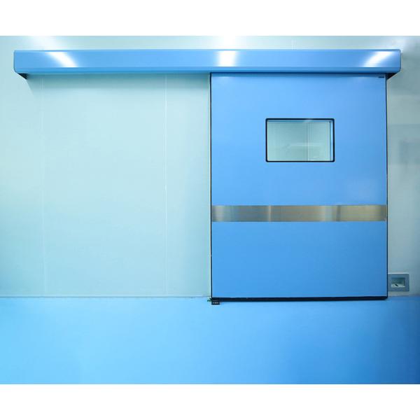 Quality Blue Sliding Automatic Hospital Doors Aluminium Alloy 1000*2100mm for sale