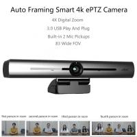 China 4k EPTZ 4X Digital Zoom auto focus video webcam Chat Online Laptop Webcam Camera for Video Conference factory