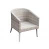 China 4 Pieces Beige Poly Rattan Sofa Aluminum Patio Furniture Set factory