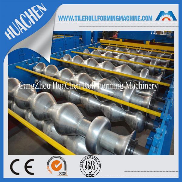 Quality Plc Control Professional Glazed Tile Making Machine / Steel Sheet Metal Roll for sale