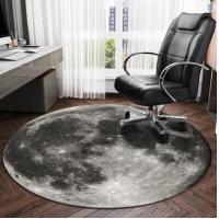 China Living Room Geometric Decorative Carpet Chair Floor Mat Round Computer Chair factory
