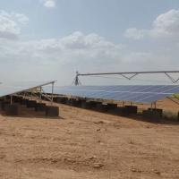 China Jntech 55kW Surface Solar Pump Irrigation System For Center Pivot Irrigation In Sudan factory