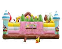 China Candy House Indoor Bouncy Castle Playground Combo Games Commercial Grade factory