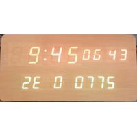 China RF886wood alarm azan clock quran speaker on table clock inside 8GB TF card Kurdish languages with IR control for sale