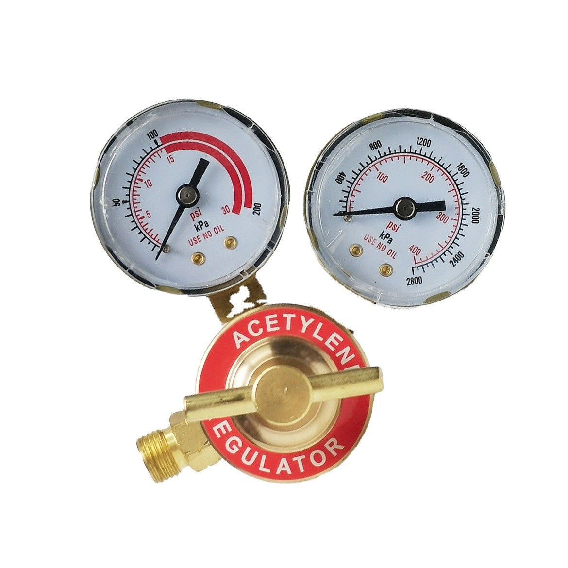 China Max. Outlet Pressure 10 Bar Customizable Brass Dual Stage Gas Regulator for Welding factory