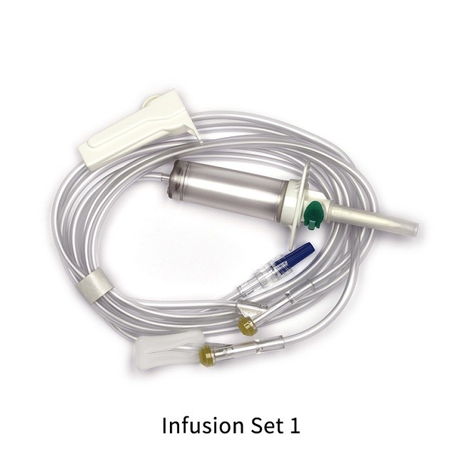 China Medical Single Iv Infusion Giving Set Infusion Set With Burette factory