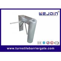 Quality Waist High Rfid Turnstile Barrier Gate , Access Control Motorized Tripod Access for sale