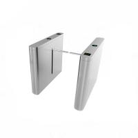 Quality SS304 Drop Arm Turnstile Infrared Sensor Public Door Access Control System for sale