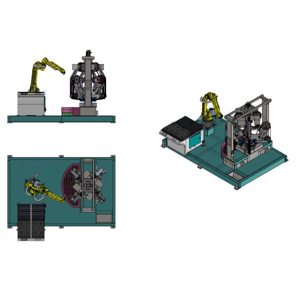 Quality 380V Brass Casting Workpiece Robot Grinding Machine for sale