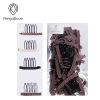 China Tightly Connected 5 Teeth Metal Wig Comb Clips Stainless Steel For Diy Wig factory