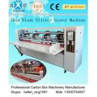 china Vertical Paper Slitting Carton Cutting Machine With For Pressing / Folding