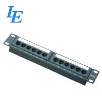 Quality 1U 12Port Network Patch Panel Used For Eethernet Network Easy To Assemble for sale