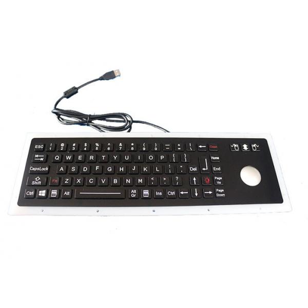 Quality Black IP67 Dynamic Usb Mechanical Keyboard 76 Keys With 38mm Trackball Mouse for sale