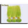 China Fluorescent Green Virgin Human Hair Extensions No Shedding 100g / Pack factory