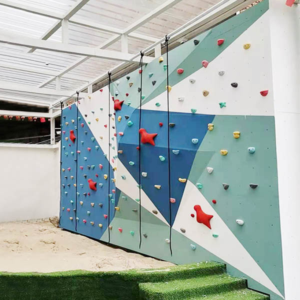 Quality Backdrops Playroom Rock Climbing Wall Fiberlass Material Corrosionproof for sale