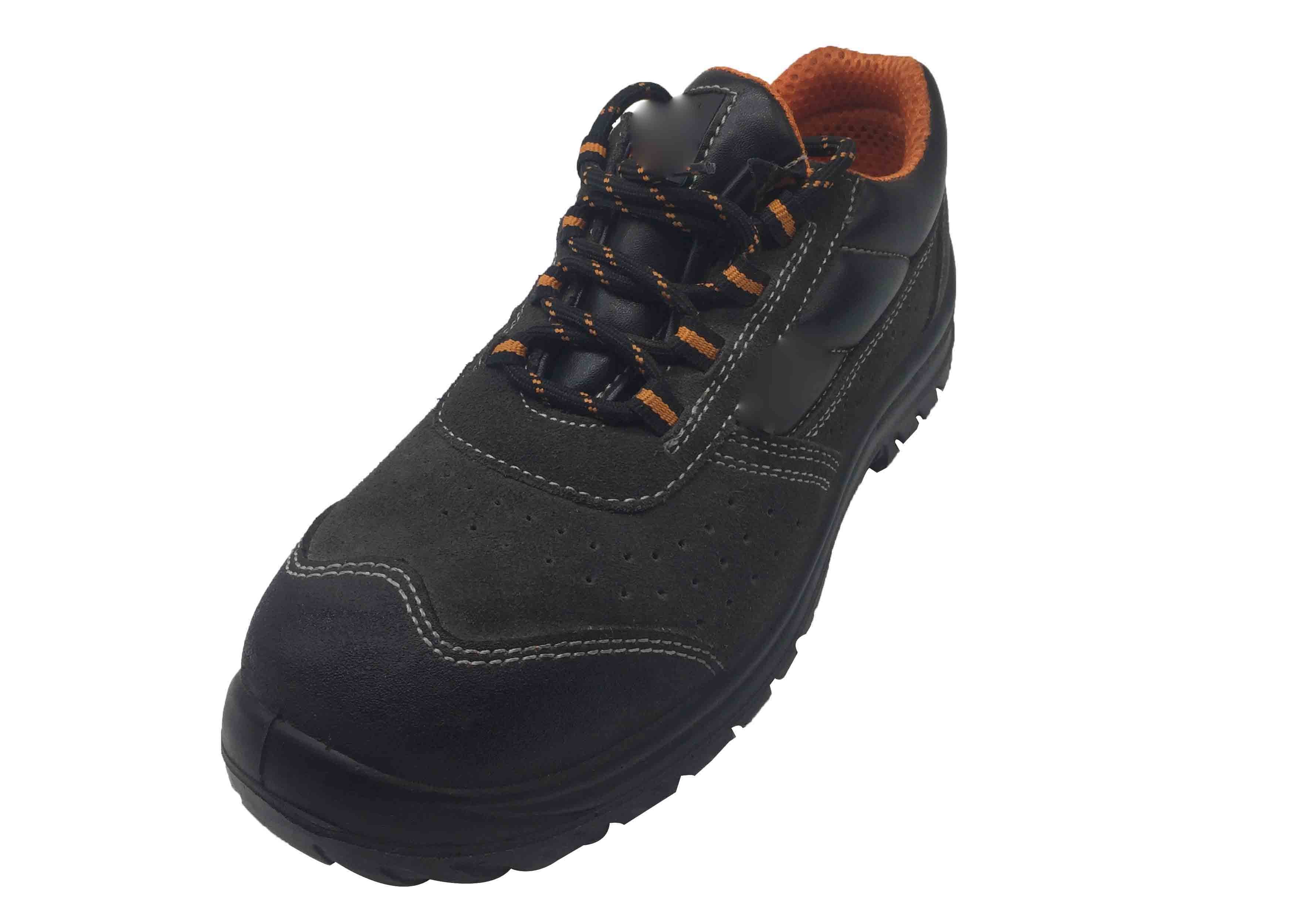 China Artificial Leather Waterproof Safety Boots With Suede Round Safety Toe factory