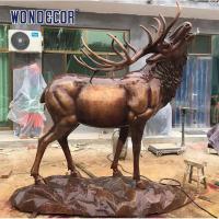 China Wild Animal Custom Bronze Sculpture WONDERS Bronze Statue Patina factory