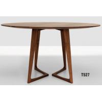 China America mid century style solid wood round dining table furniture factory