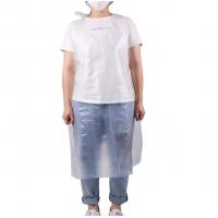 China New Design HDPE LDPE Custom Apron Medical Transparent Thick Waterproof Disposable Pe Apron For Doctors factory