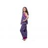 China Fashion Womens Summer Nightwear Water Print Fabric Waistcoat And Long Pant With Cotton Lace factory