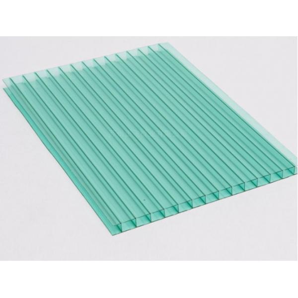 Quality UV Coated Polycarbonate Hollow Sheet PC Twin Wall Hollow Sheet For Greenhouse Building for sale