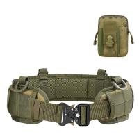 China Russian Camouflage Tactical Security Belt Adjustable With Military Tactical Waist Belt Bag factory