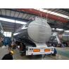China Sinotruk Three Axles 45000 - 50000 Liters Fuel Tank Semi Trailer 7 Compartments With Pump factory