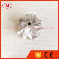 China RHF55 48.62/65.00mm 5+5 Blades high performance milling/aluminum 2618/billet turbo compressor wheel factory