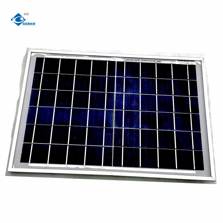 China ZW-8W-6V Aluminum Frame Solar Panel 8W Portable Solar Panel Charger 6V Mini factory