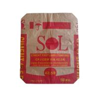 Quality 20kg 2 Ply Paper Bags Waterproof Cement Multiwall Paper Sacks With Adhesive for sale