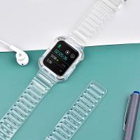 China ODM Transparent TPU Rubber Wrist Watch Straps For Apple Watches factory