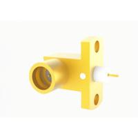China SMP Male 2-hole Flange Micro-strip Right Angle RF Connector factory