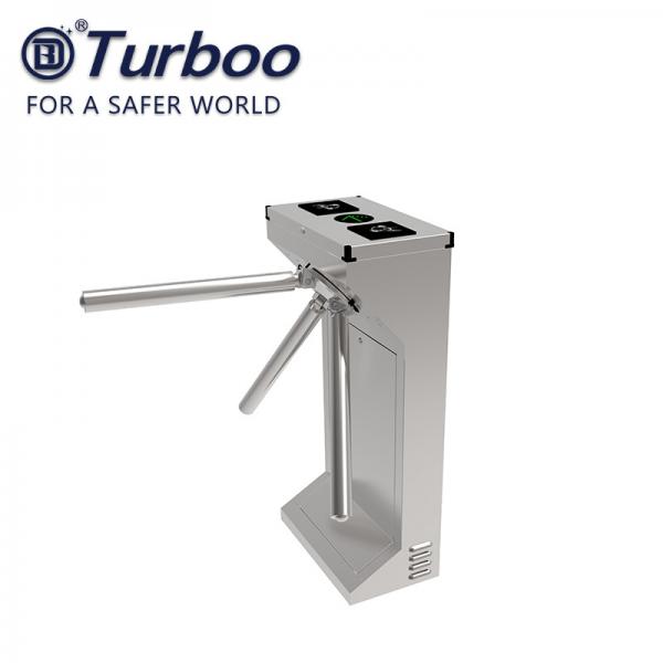 Quality Semi Automatic Tripod Access Control Turnstile Gate Waist Height RFID Anti for sale