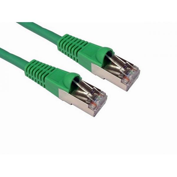 Quality Customized 23/24/26AWG Cat 7 Ethernet Patch Cable Shielded BC CCA CCS 25 Ft for sale