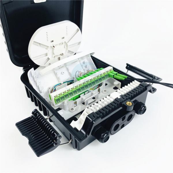 Quality 16 Core Fiber Optic Ftth Junction Box Terminal Box For Drop Cable Splitter for sale