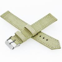 Quality Solid Color 24mm Canvas Strap Watch Band Custom Shape for sale