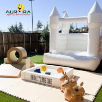 China Party Rental Inflatable Soft Play Equipment Mobile Playground Beige Soft Ball Pit Pool factory