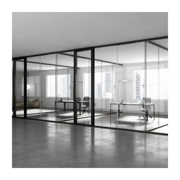 Quality Polished Tempered Aluminium Glass Partition 10mm Rectangle for sale