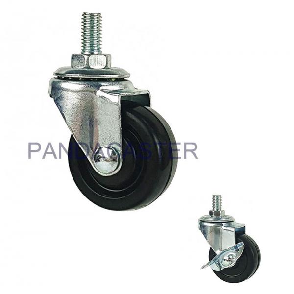Quality Height 70mm Light Duty Casters M10 Threaded Stem Casters For Furniture for sale