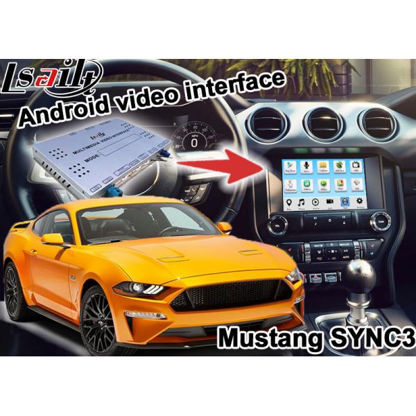 Quality Mustang SYNC 3 Android GPS navigation box WIFI BT Google apps video interface for sale