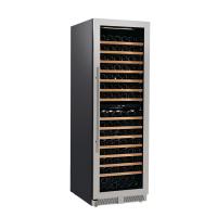 China 165 Bottles Compressor Wine Fridge Dual Zone Free Standing Wine Cooler Wine Cellar for sale