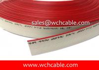 China UL4478 XLPE Flat Ribbon Cable AWG26 AWG28 Crosslinked Polyethylene Irradiated 105C 300V factory