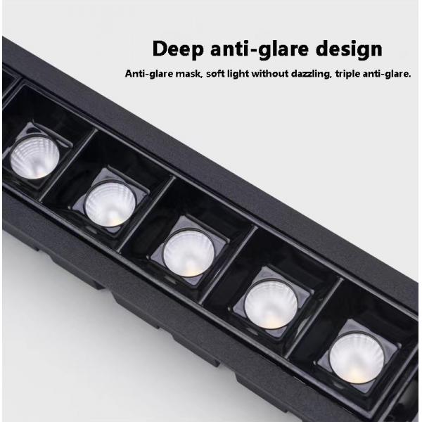 Quality Aluminum PC LED Linear Spotlight Eye Friendly CRI90 6000K IP20 ES Certified for sale