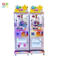 Quality Arcade 1 Player Clip Prize Gift Game Machine Coin Operated With Showcase for sale