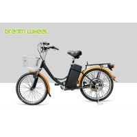 China CE 24 Inch Pedal Assist Electric Bike , Womens Pedal Assist Bike 36V Brushless Motor V Brake for sale