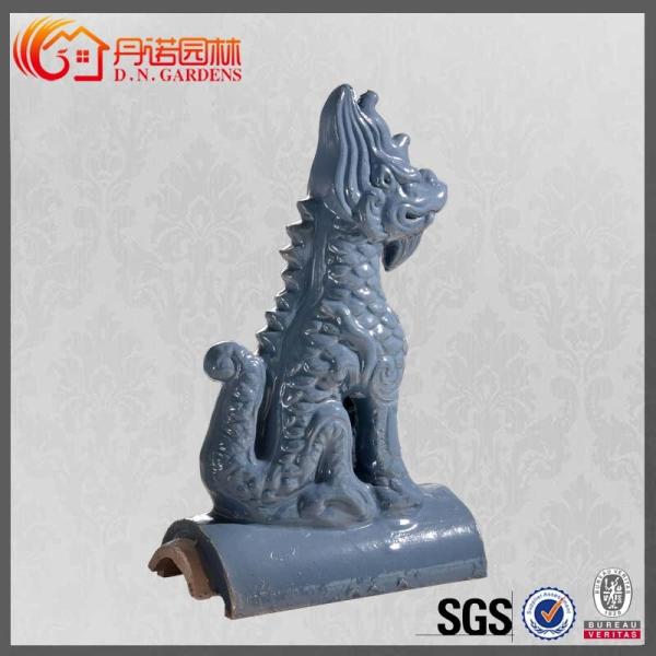 Quality Temple Garden Ornamental Clay Ridge Tiles for sale