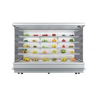 China Customized Multi Shelves Wall Mounted Refrigerator Open Display Fridge factory