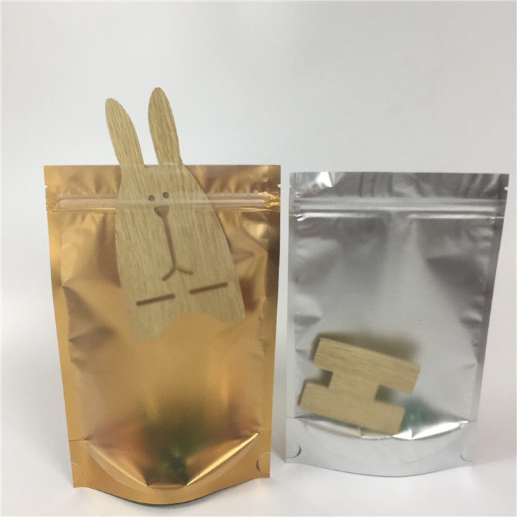 China Laminated Aluminum Foil Zip Lock Bag Stand Up Pouch Transparent Side Moisture Proof factory
