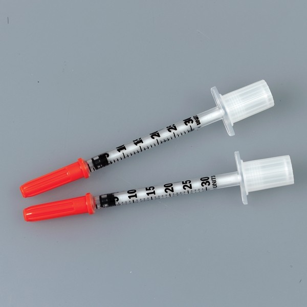 Quality OEM Disposable Injection Syringe Insulin 1ml Medical Grade Carton Packaging for sale