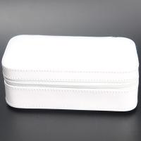 Quality Durable Watch Case Holder Box , White PU Leather Velvet Women'S Watch Storage for sale